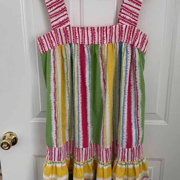 Vintage Oscar de la Renta for Swirl Multicolor Sundress - Loungewear Made in USA - Picture 4 of 10